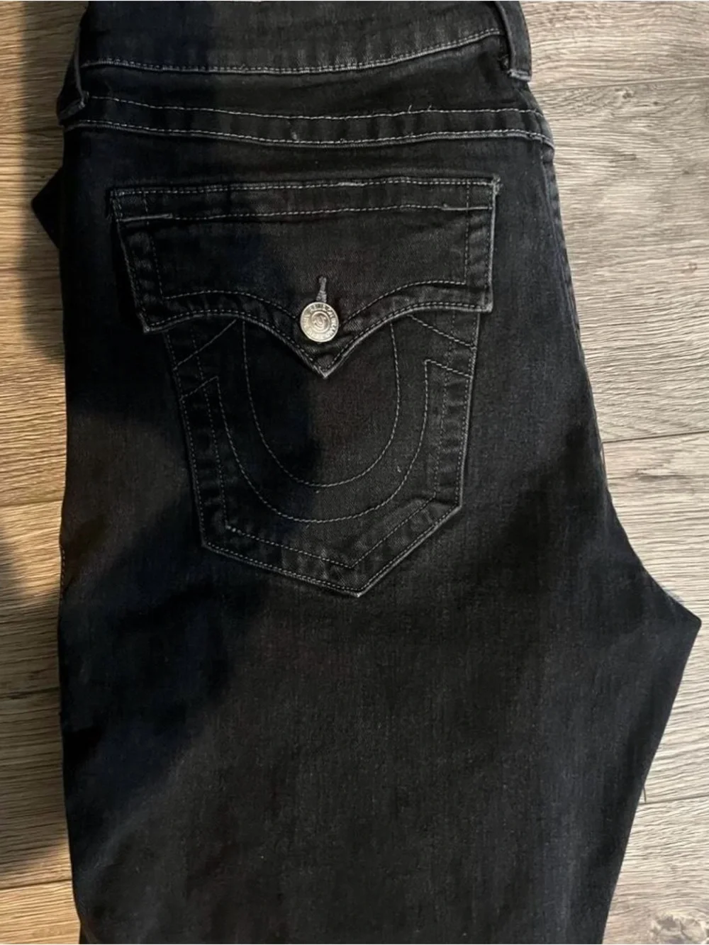 True Religion Women's Skinny Jeans - Black & Light Blue